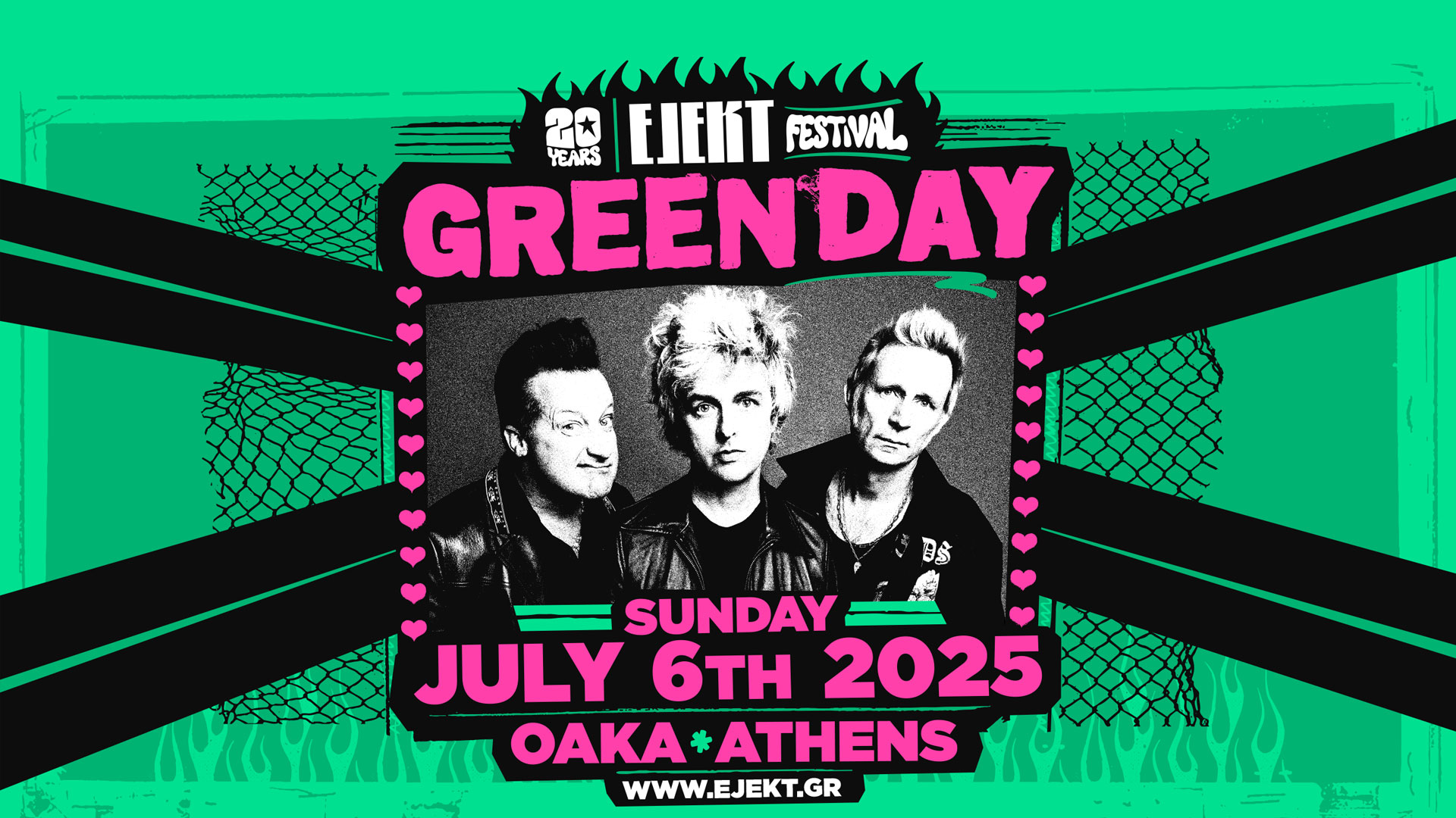 Οι Green Day ,στο Ejekt Festival 2025.